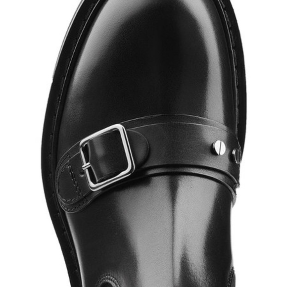 Leather Ankle Boots with Buckles